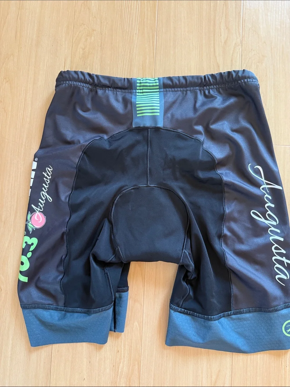 ZOOT IRONMAN MENS MULTISPORT TRIATHLON AUGUSTA 70.3 PADDED SHORTS BLACK LARGE